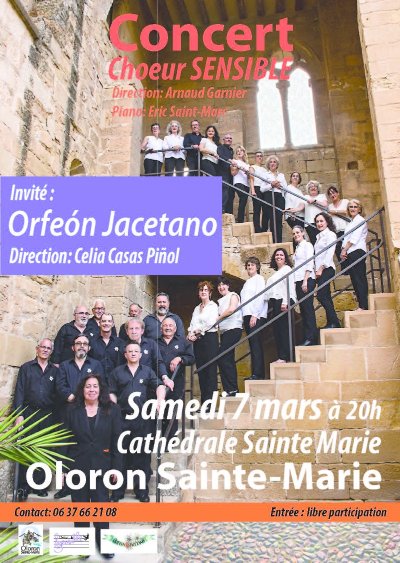 Concert Choeur Sensible & l'Orfeon jacetano