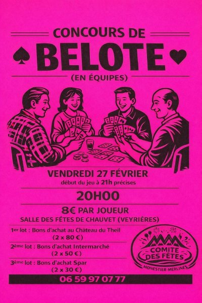 Concours de belote