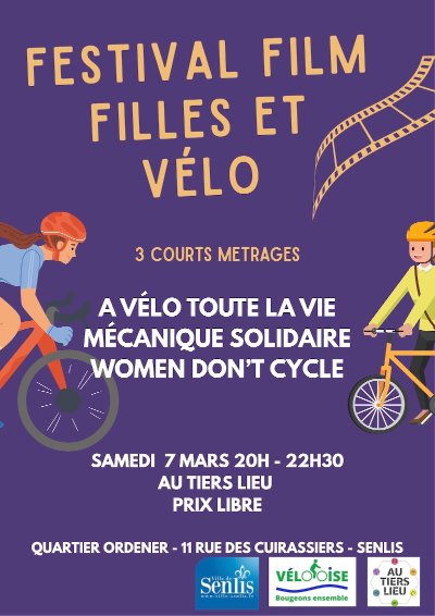 Festival "Film, Filles et Vélo" au Tiers-Lieu à Senlis