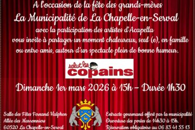 Spectacle: "Salut Les Copains" à la Chapelle-en-Serval