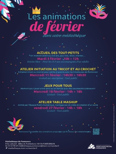 Animations à la médiathèque de Pontorson