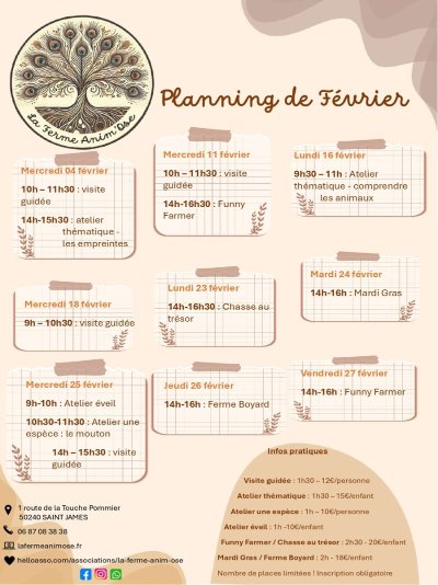 Ateliers pédagogiques à la ferme