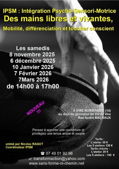 Stage des mains libres et vivantes