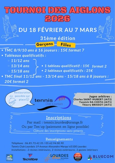 Tournoi de tennis des Aiglons 2026