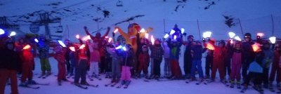 Descente aux flambeaux avec l'ESF