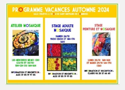 Stage Mosaïque adulte
