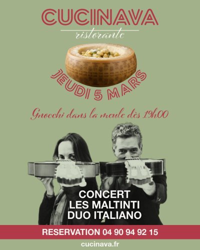 Gnocchi dans la meule x Les Maltinti Duo Italiano
