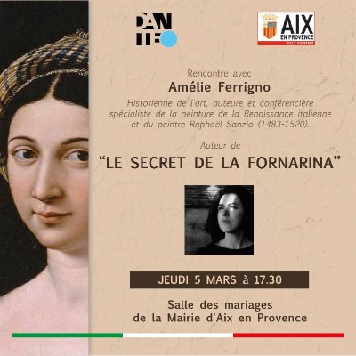 Conférence : "Le secret de la Fornarina" de Amélie Ferrigno