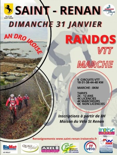 Randos vtt marche gravel An dro Iroise