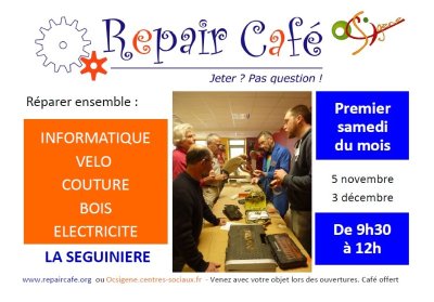 Permanence du Repair café de Cholet
