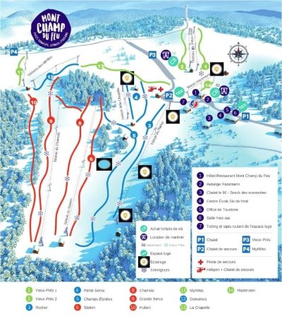 Piste bleue - du rocher