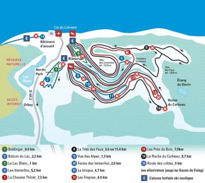 Piste de ski de fond - Les Prés du Bois