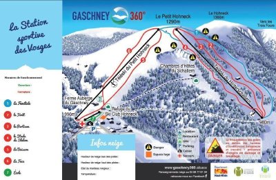 Piste rouge - stade de slalom
