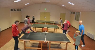 Entrainement de tennis de table