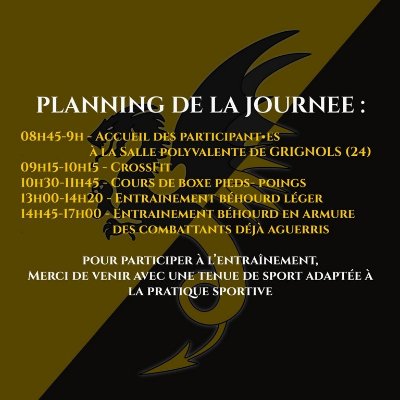 Journée découverte du Béhourd