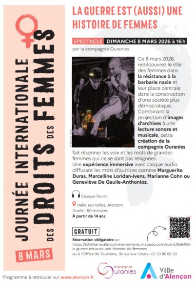 8 mars : La Guerre est (aussi) une Histoire de Femmes