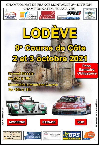 COURSE DE CÔTE DE LODÈVE  - CHAMPIONNAT DE FRANCE