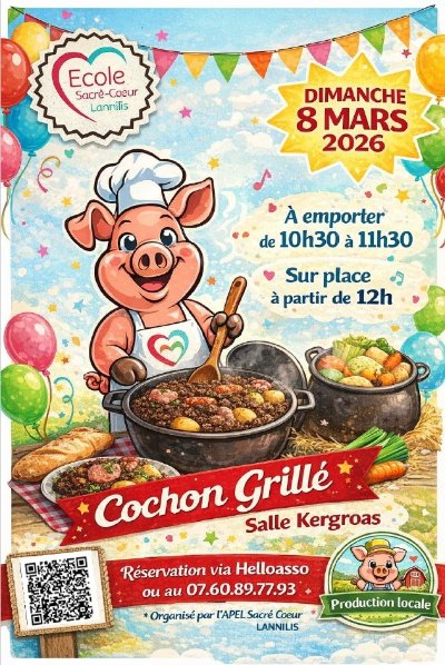 Cochon grillé