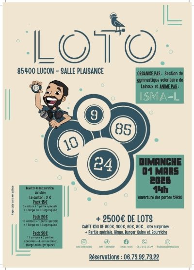 Loto du Comité des Fêtes Luçon