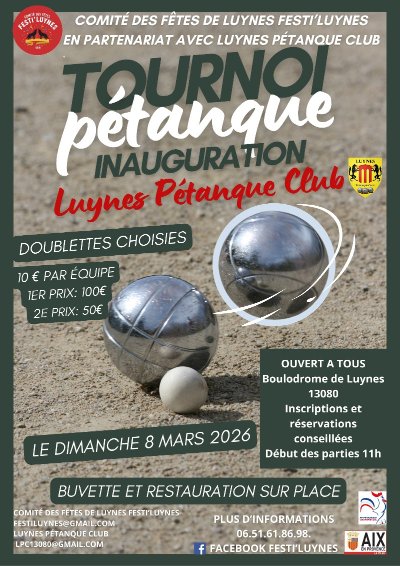 Inauguration Luynes Pétanque Club