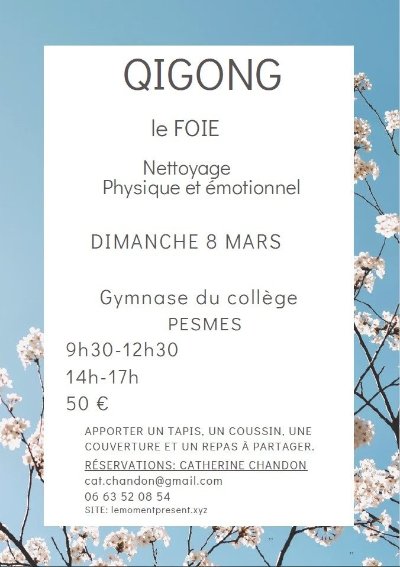 QIGONG  Nettoyage physique et émotionnel