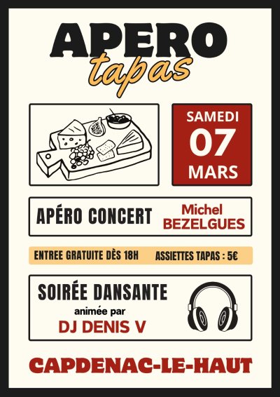 Apéro concert et soirée dansante à Capdenac-le-Haut