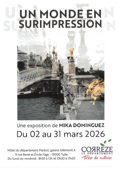 Exposition au Conseil départemental : Un monde en surimpression