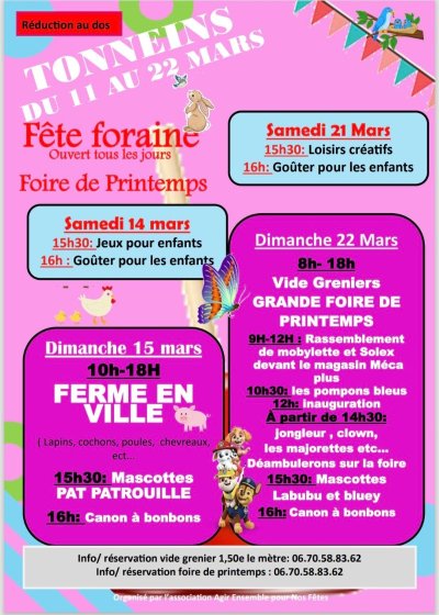 Fête Foraine - Foire de Printemps