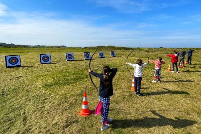 Char à voile du bout du monde - Tir à l'arc