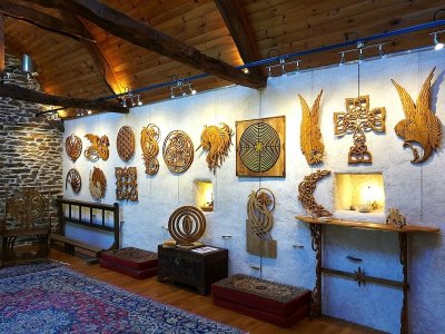 Expo Sculpture Bois - La Porte de Pierre