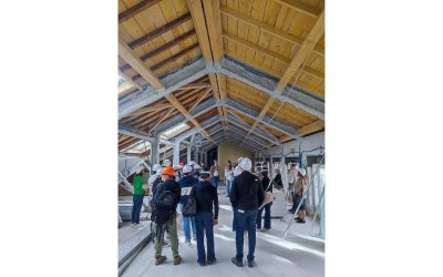 Visite du chantier du siège social de Pau Béarn Habitat