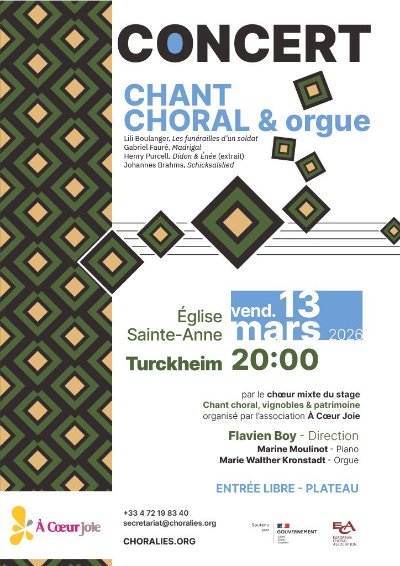 Concert - chant choral & orgue