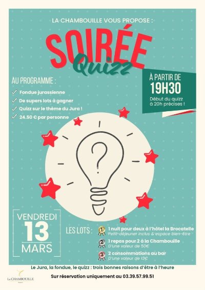 Soirée Fondue/Quizz