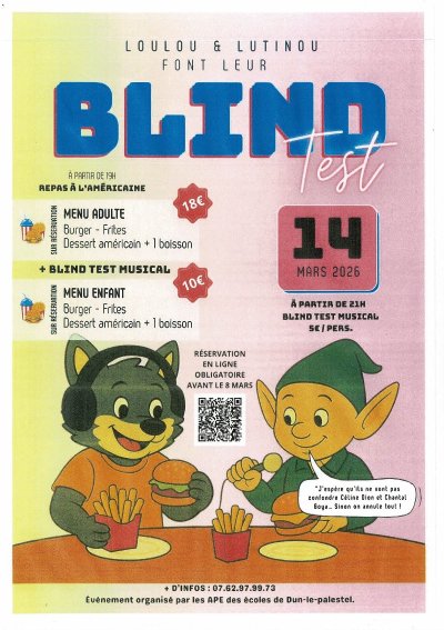 Repas à l'américaine et  blind test musical