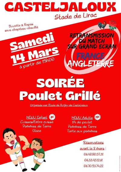 Retransmission du match sur grand écran