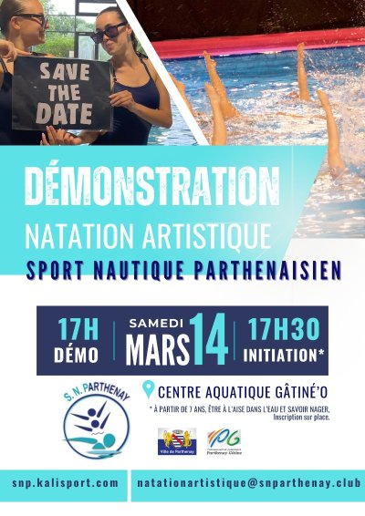 Démonstration et initiation de natation artistique