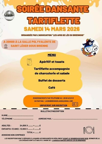 Soirée dansante tartiflette