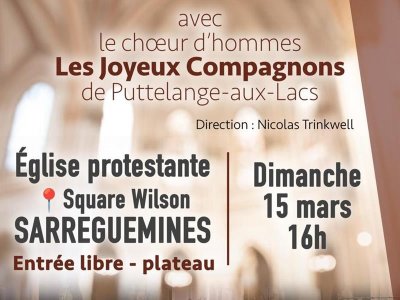 Concert - Un choeur, une âme avec le choeur d'hommes Les Joyeux Compagnons