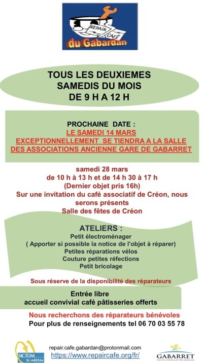 Ateliers du Repair'café