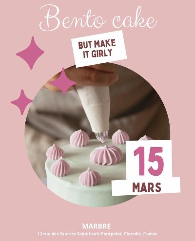 Ateliers - décoration de bento cake entre femmes