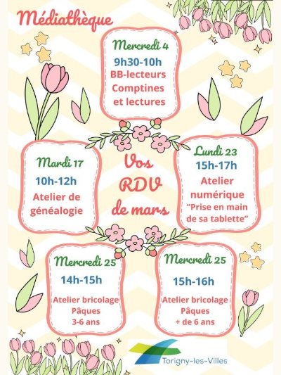 Programme de mars > Médiathèque