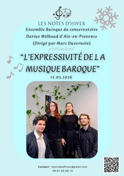 Concert : Les notes d'hiver - L'expressivité de la musique baroque