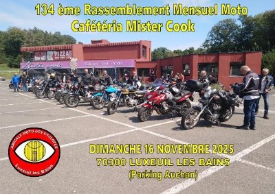 Rassemblement mensuel de moto