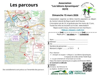 4ème Marche populaire – Les bâtons dynamiques