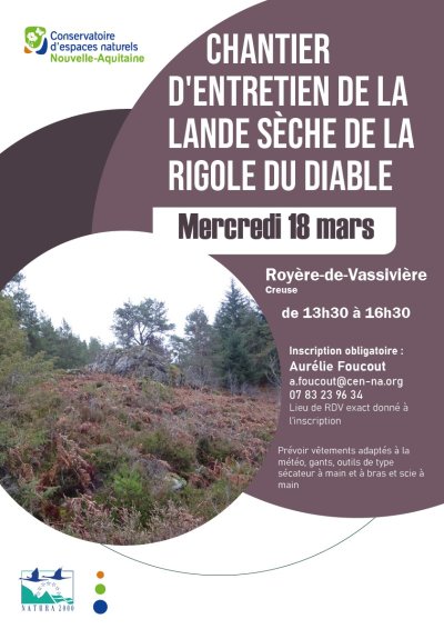 Chantier d'entretien d'une lande sèche