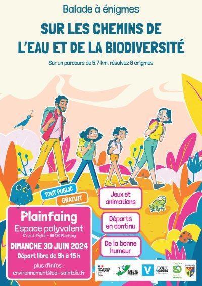 Balade à énigmes : sur les chemins de l'eau et de la biodiversité