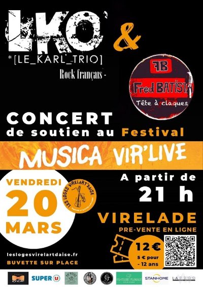 Concert LKO & Fred Batistat - Soutien au Festival Musica Vir'Live
