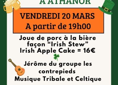 Soirée de la Saint-Patrick à Athanor
