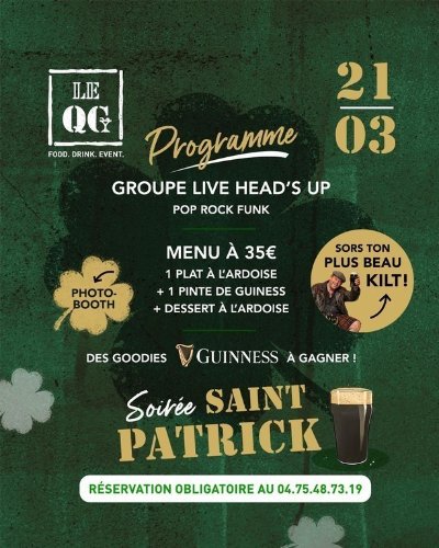Saint Patrick au QG!