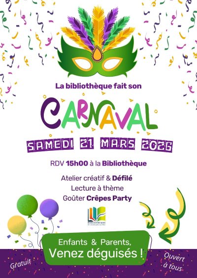 Carnaval à la bibliothèque